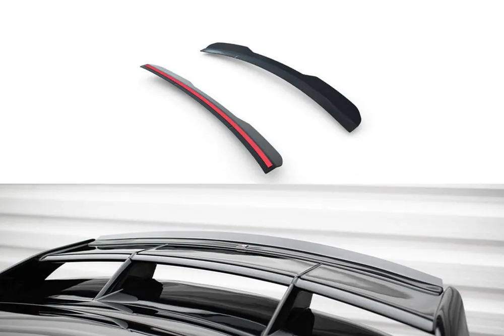 Retur gratuit Aditiv Maxton Design pentru spoiler tip RS potrivit pentru Ford Focus 2008-2010, lac negru