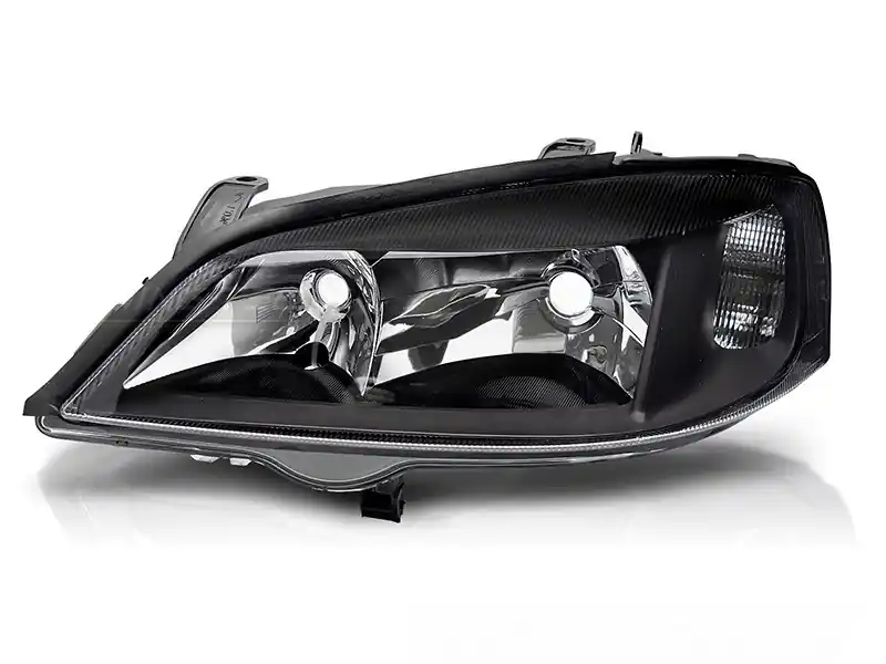 Reducere extra Far stâng reflector potrivit pentru Opel Astra G 1997-2004 cu bază neagră