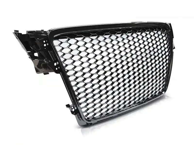 Grilaj tip RS cu lac negru, potrivit pentru Audi A4 B8 sedan, break 2008-2011 Noutate