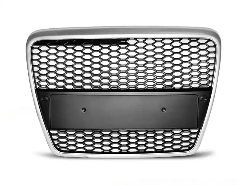 Livrare expres GRILĂ MATE GRI TIP RS POTRIVITĂ PENTRU AUDI A6 C6 SEDAN, COMBI 2004-2008 CU PDC