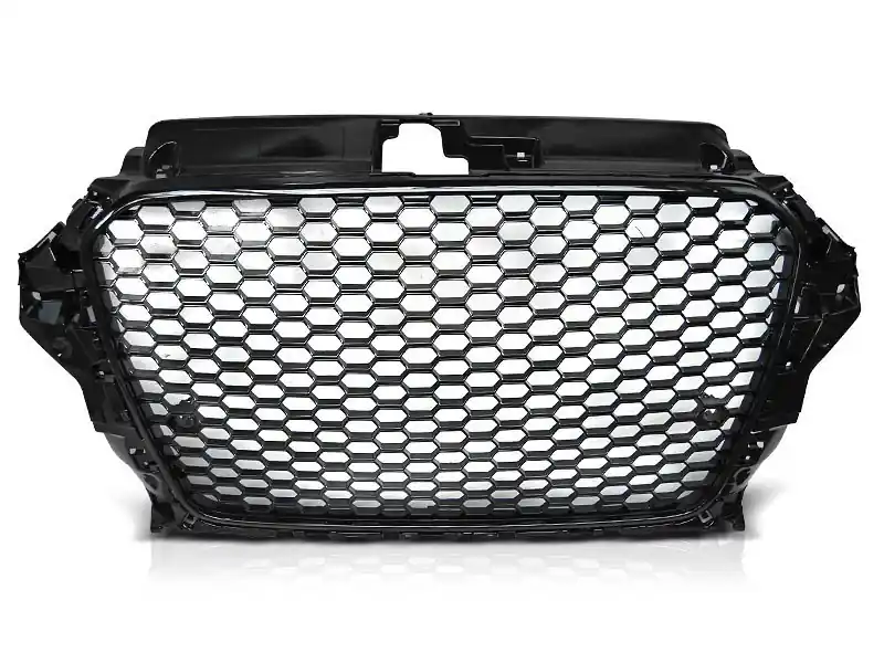 Livrare gratuită Grilă tip RS cu lac negru, potrivită pentru Audi A3 2012-2016
