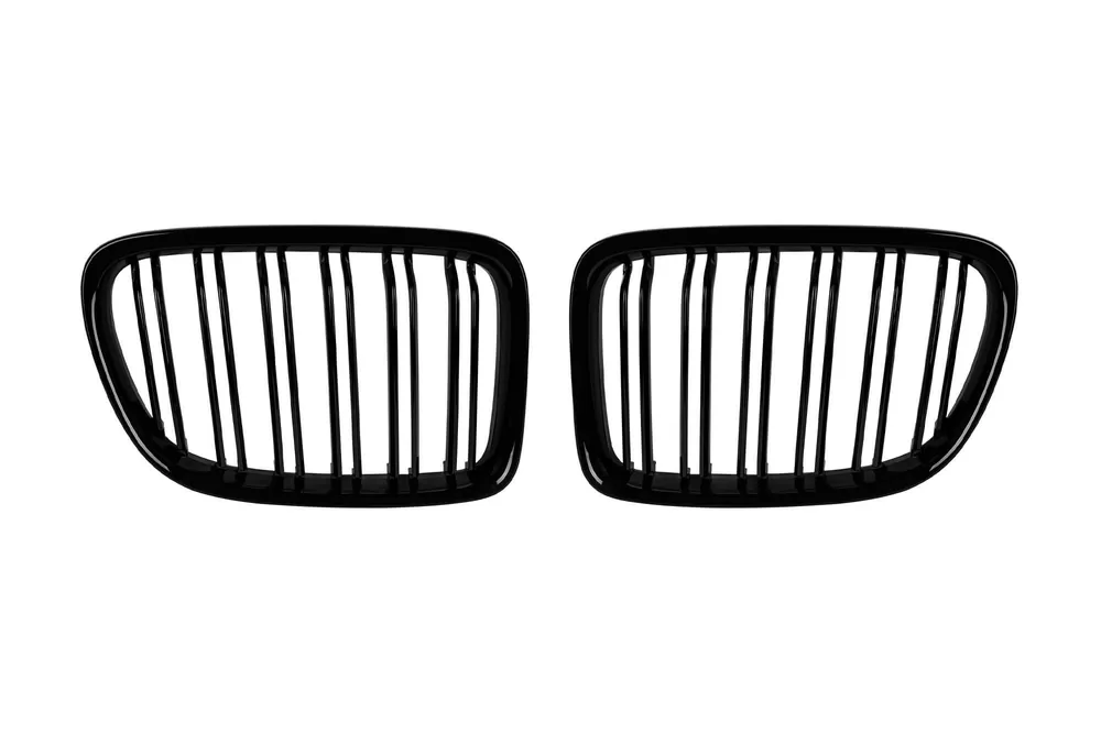 Chilipir Grile rinichi cu fante duble, lacuite în negru, potrivite pentru BMW X1 E84 2009-2015