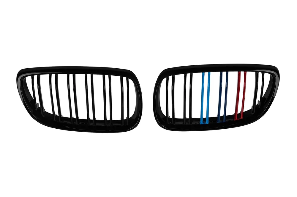 Retur gratuit Răcitor cu nervuri duble vopsit în negru cu decorare M, potrivit pentru BMW Seria 3 E92 Coupe, E93 Cabriolet 2006-2009