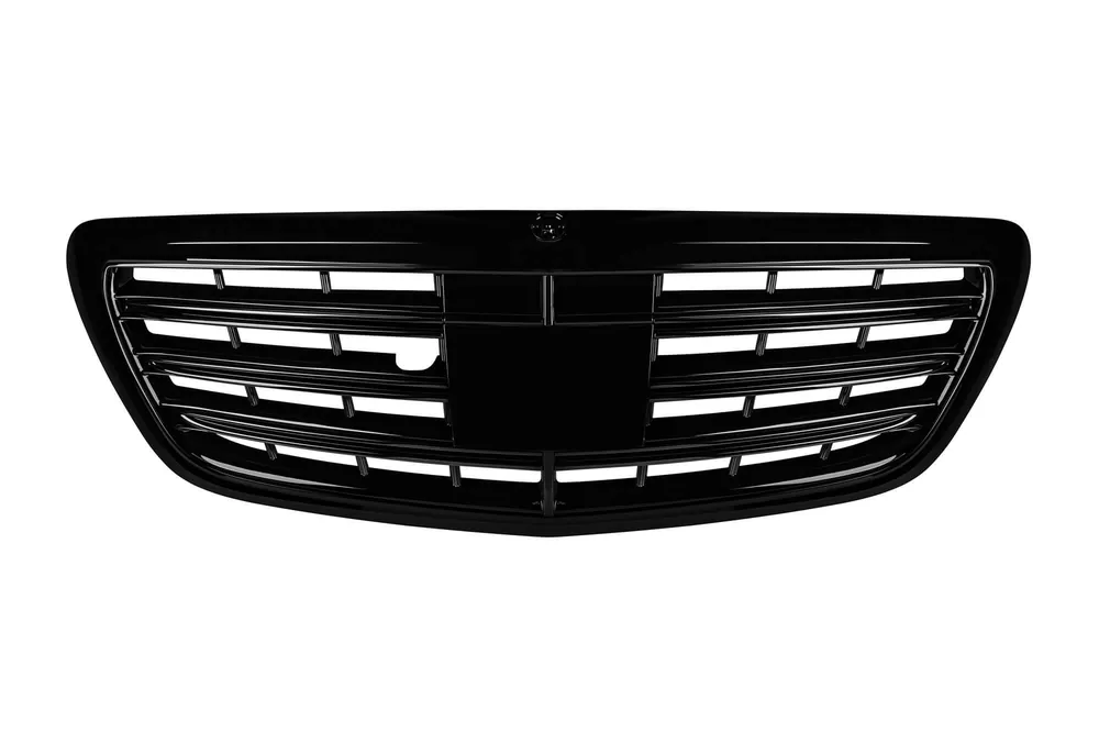 Ultima șansă Grilaj lacuit negru tip A Design potrivit pentru Mercedes S-Class W222 2013-2020 pentru modelul cu Distronic și Night Vision
