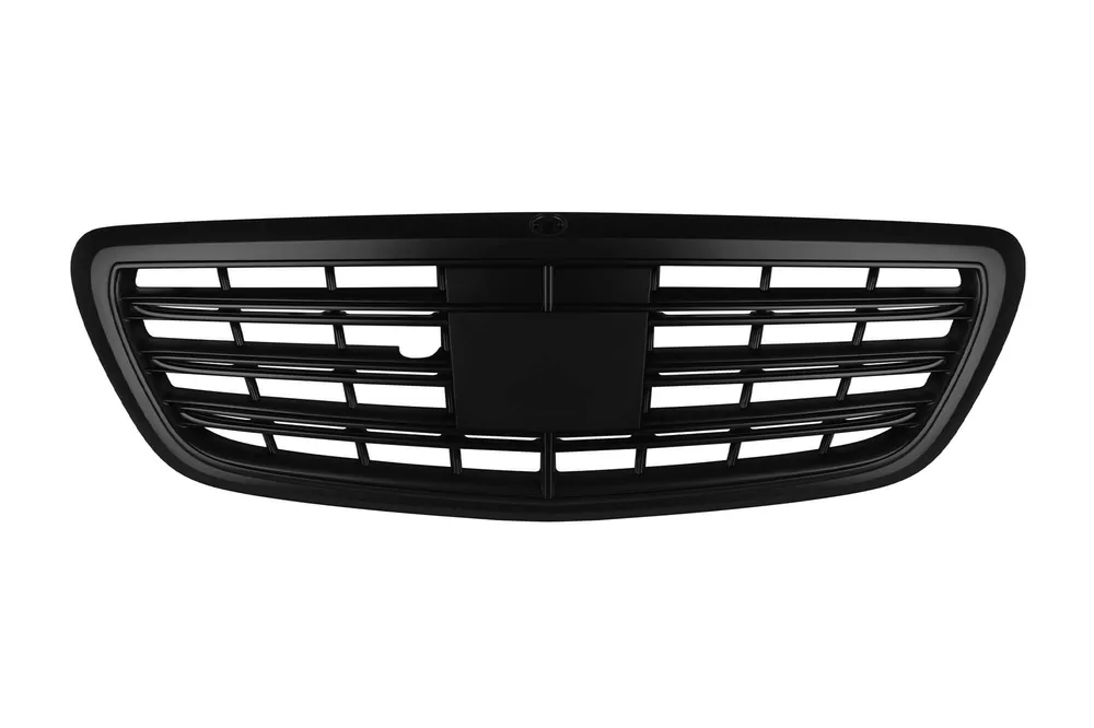 Grilaj mat negru tip A Design potrivit pentru Mercedes S-Class W222 2013-2020 pentru modelul cu Distronic și Night Vision Doar azi