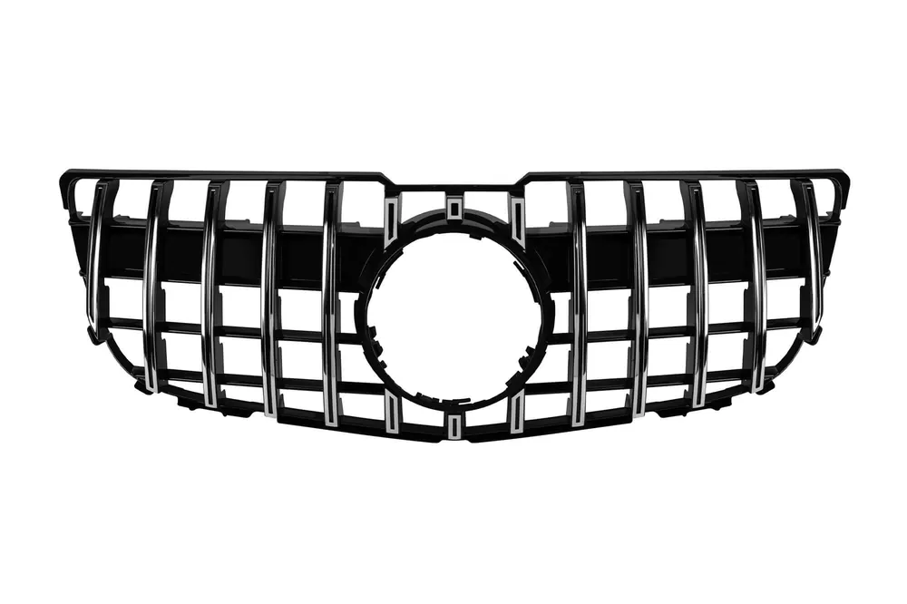 Grilă tip GT crom/neagră potrivită pentru Mercedes GLK X204 2013-2015 Disponibil imediat