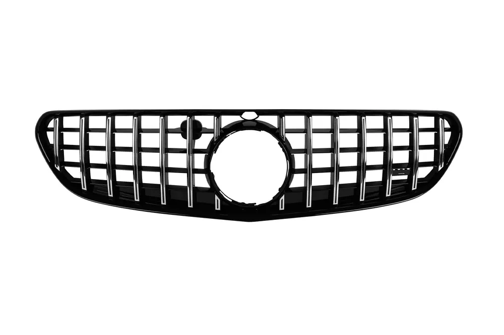 Nu rata Grilă tip GT crom/neagră potrivită pentru Mercedes S-Class coupe/cabriolet C217/A217 2014-2020, potrivită pentru toate modelele, cu excepția S63/S65