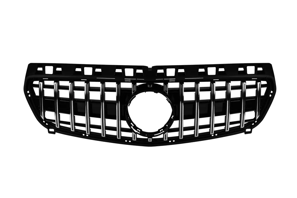 Noutate Grilă tip GT crom/neagră potrivită pentru Mercedes Clasa A W176 2013-2015
