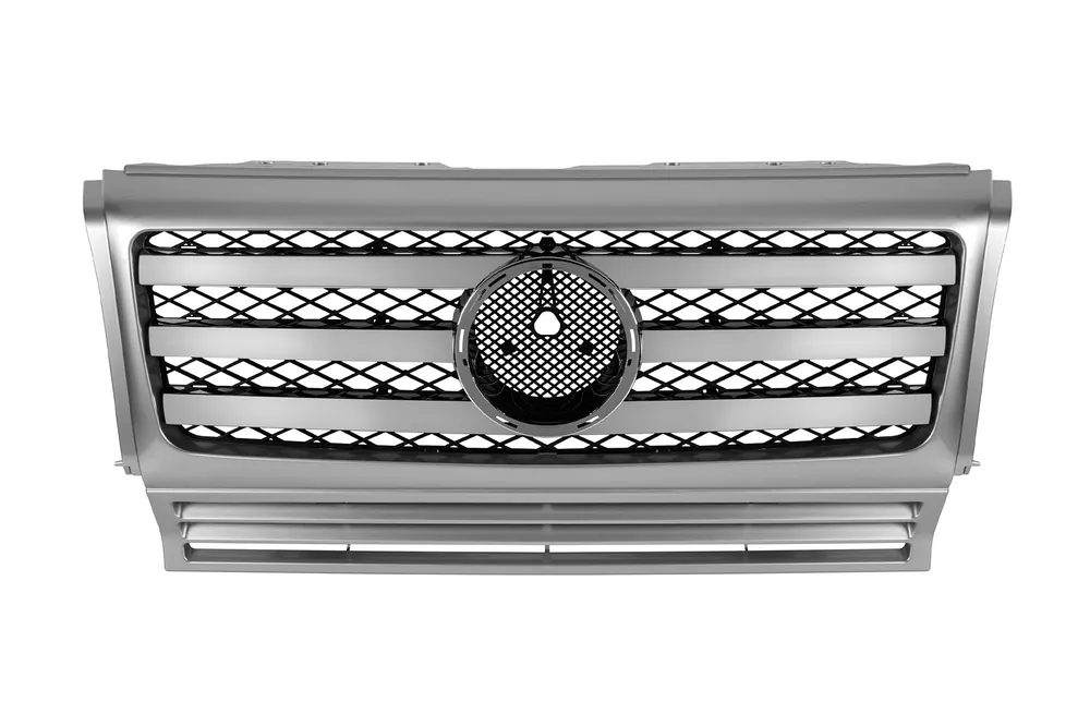 Grilă crom/gray cu trei raze potrivită pentru Mercedes G-Class W463 1990-2018 Preț redus