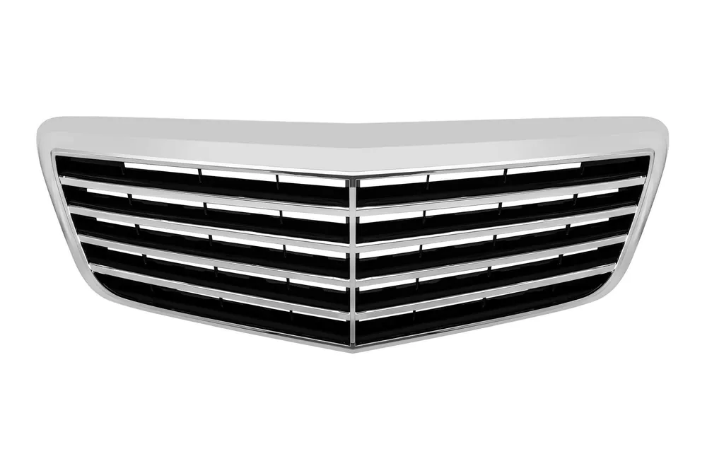 Grilă crom/neagră potrivită pentru Mercedes E-Class W211 2007-2009 Ofertă exclusivă