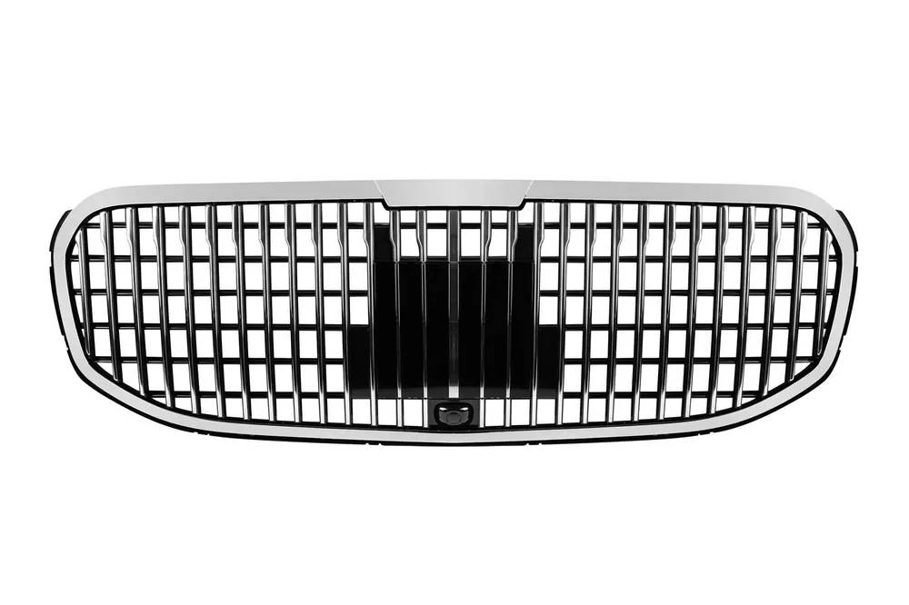 Grilă tip Maybach crom/neagră potrivită pentru Mercedes GLS X167 după 2021 pentru modelul cu Distronic Doar azi