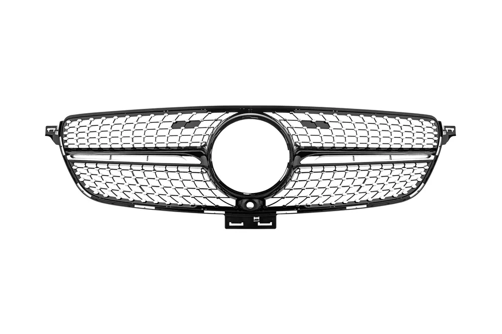Reducere Grilă din lac negru cu diamant, potrivită pentru Mercedes GLE SUV W166, GLE Coupe C292 2015-2019