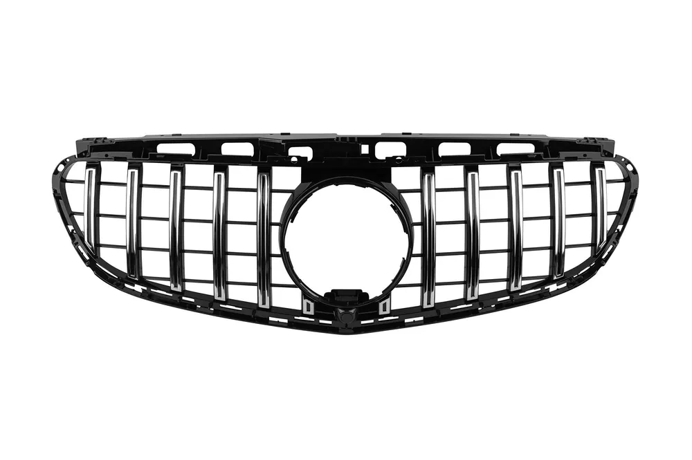 Comandă acum Grilă tip GT crom/neagră potrivită pentru Mercedes E-Class W212 sedan, S212 break 2014-2016