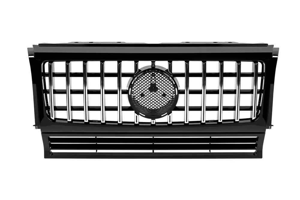 Grilă tip GT crom/neagră potrivită pentru Mercedes G-Class W463 1990-2018 Chilipir