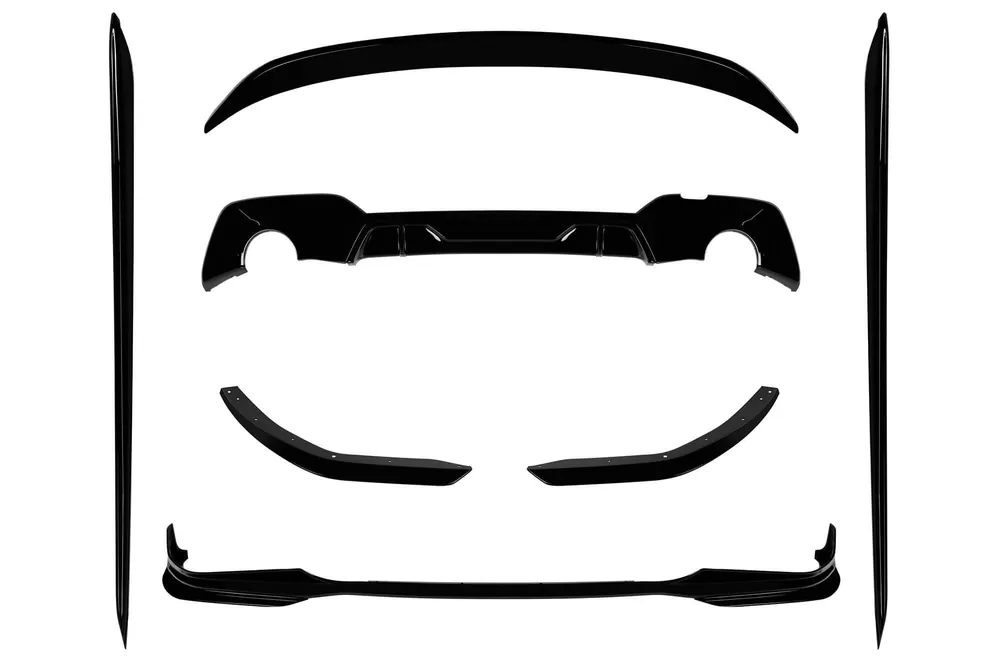 Nu rata Pachet Aero tip Performance potrivit pentru BMW Seria 3 G20 sedan, G21 break 2019-2022 pentru modelele echipate cu pachet M tech, lac negru
