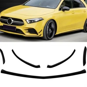 Adăugiri aero potrivite pentru bara frontală A design a modelului Mercedes A-Class W177 hatchback după 2018, lac negru Reducere de preț