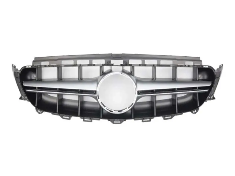 Grilă crom/negru mat tip E63 A Design potrivită pentru Mercedes E-Class W213 sedan, S213 break, C238 coupé, A238 cabriolet 2016-2019 cu deschidere pentru cameră Comandă acum