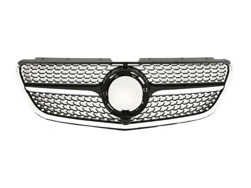 Ieftin Grilă cromată/neagră cu diamant, potrivită pentru Mercedes Vito W447 după 2020