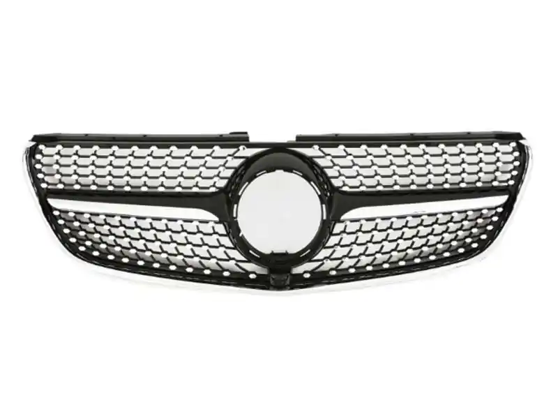 Grilă diamantată crom/neagră potrivită pentru Mercedes V-Class W447 2014-2019 Disponibil imediat