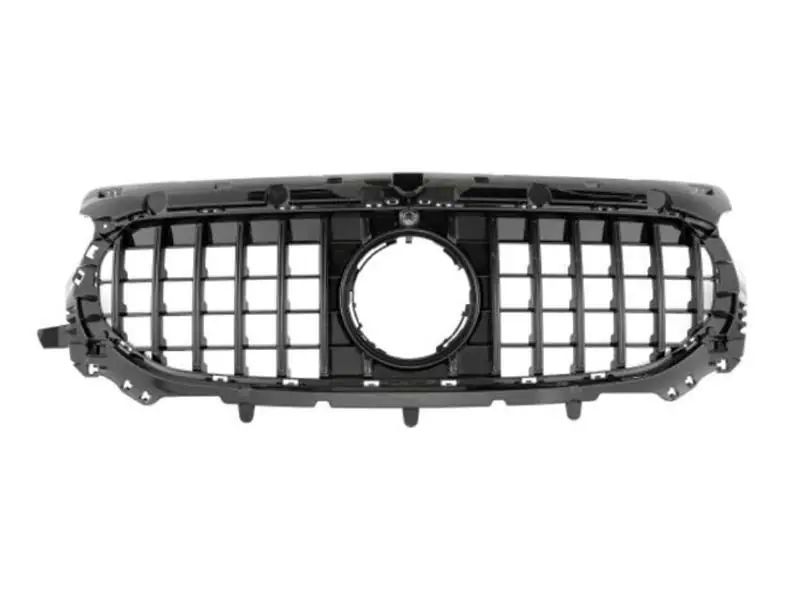 Grilă neagră tip GT potrivită pentru Mercedes GLA H247 după 2024 cu bumper standard Plată sigură