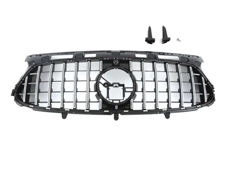 Grilă tip GT crom/neagră potrivită pentru Mercedes GLA H247 2020-2024 cu bara de protecție A Design Cumpără online