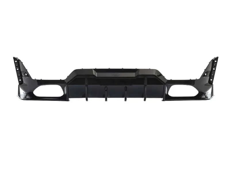 Lichidare de stoc Difuzor de tuning potrivit pentru bara M din spate a BMW Seria 3 G20, G21 după 2019, lac negru, -O–O-