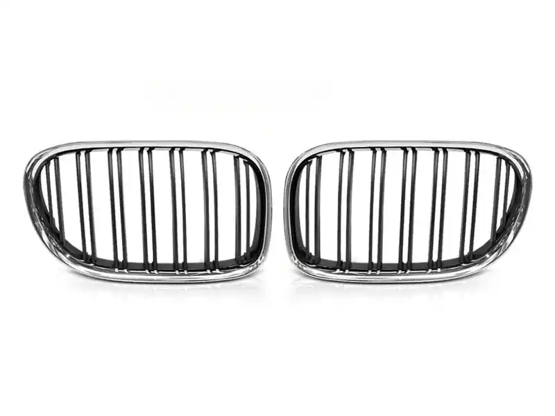 Super ofertă Răcitoare crom/negre potrivite pentru BMW Seria 7 F01 cu ampatament scurt, F02 cu ampatament lung 2008-2015
