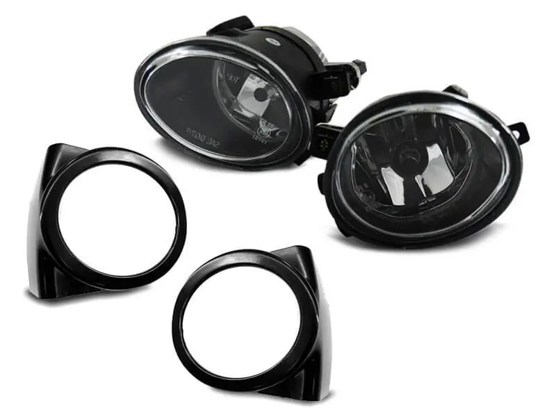 Kit de proiectoare tip M technik, M3 cu capace potrivit pentru BMW Seria 3 E46 1998-2005 sedan, coupe, break, bază cromată, stânga + dreapta Cel mai bun preț