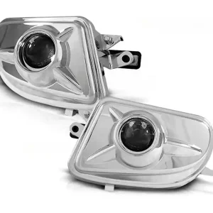 Bestseller Set de proiectoare cu lentilă potrivit pentru Mercedes E-Class W210 1999-2002 / SLK R170 1996-2000 / CLK W208 1998-2002 crom, stânga + dreapta