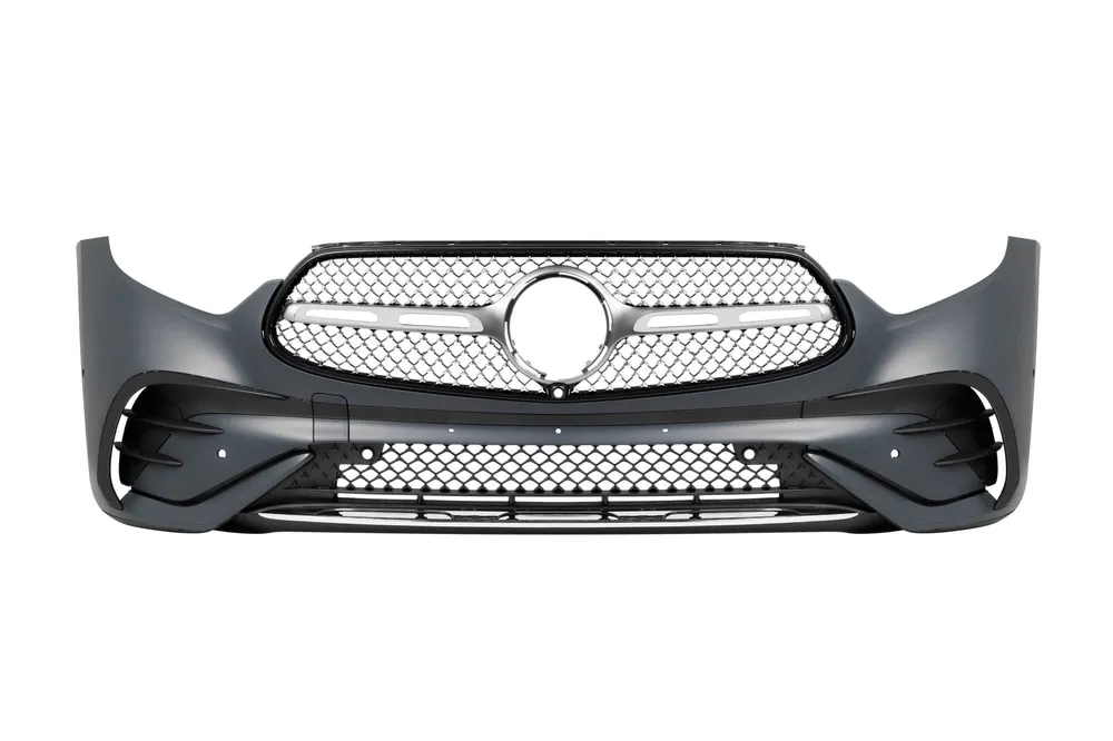 Bara frontală A Design Line potrivită pentru Mercedes GLC SUV X254 după 2022 cu grilă Diamond Mai ieftin