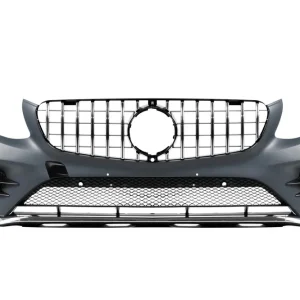 Bara frontală A Design line potrivită pentru Mercedes GLC SUV X253, GLC Coupe C253 2015-2019 cu grilă GT crom/neagră Preț promoțional