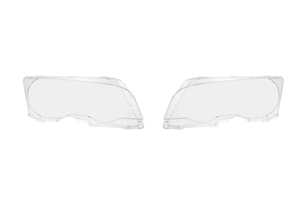 Ofertă limitată Set de sticlă pentru faruri potrivit pentru BMW Seria 3 E46 Coupe, Cabriolet 1998-2002, stânga și dreapta