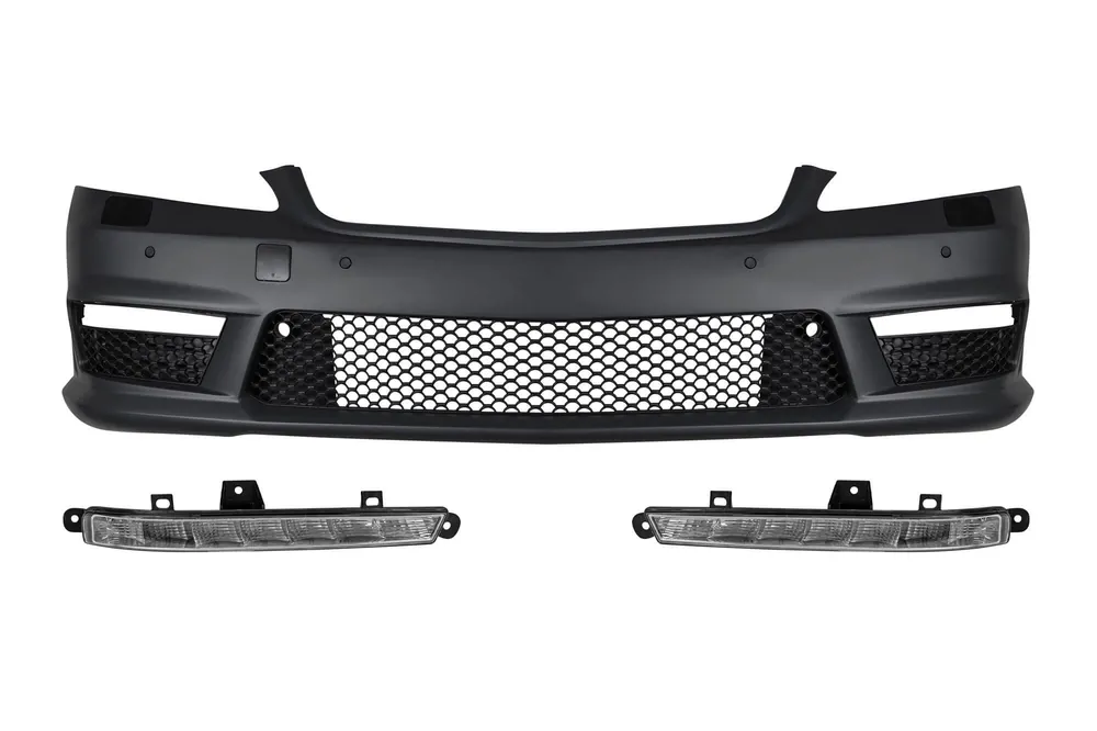 Bumper frontal A Design potrivit pentru Mercedes S-Class W221 2006-2013 cu lumini de zi Popular