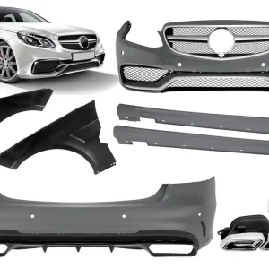 Un pachet de design tip E63 potrivit pentru Mercedes E-Class W212 sedan 2014-2016 cu aripi Discount