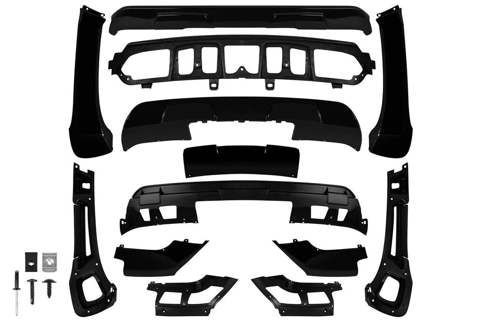 Reducere extra Pachet aerodinamic potrivit pentru BMW X5 E70 2007-2009 lac negru din 13 piese