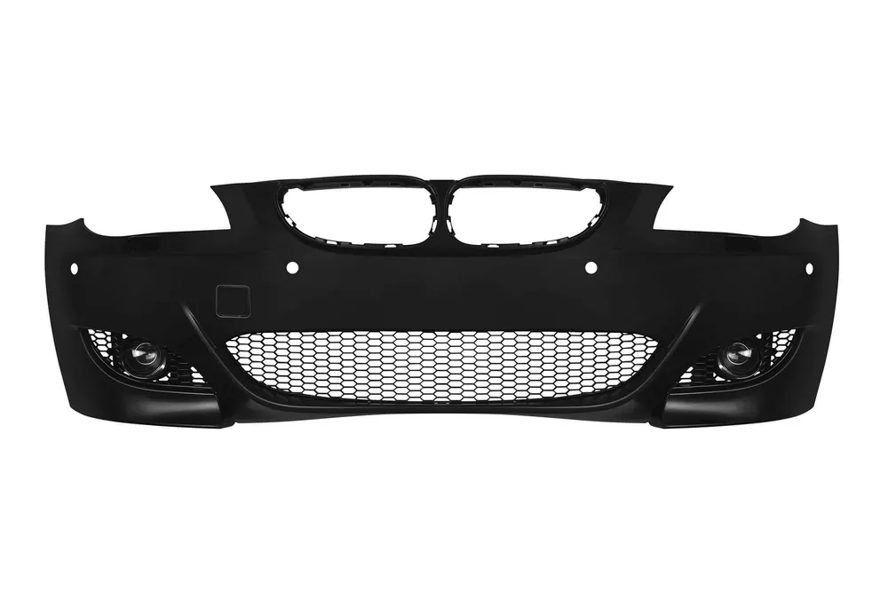 Vezi acum Bumper frontal M5 potrivit pentru BMW Seria 5 E60 sedan, E61 break 2004-2007 cu PDC, cu duze, cu faruri de ceață