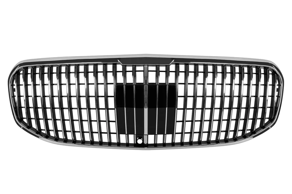 Grilă tip Maybach crom/neagră potrivită pentru Mercedes GLS X167 2020-2023 pentru modelul cu Distronic Disponibil imediat