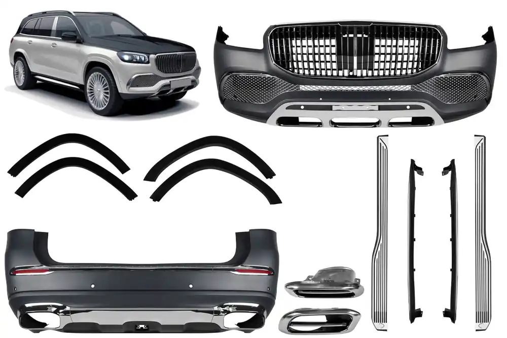 Pachet Maybach potrivit pentru Mercedes GLS X167 2020-2023 cu trepte Chilipir