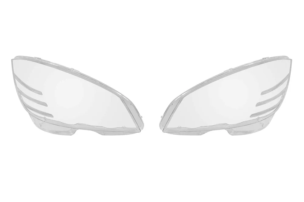 Premium Set de sticlă pentru faruri potrivit pentru Mercedes C-Class W204 sedan, break 2007-2010, stânga și dreapta