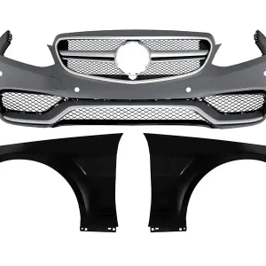Vezi acum Bumper frontal A Design potrivit pentru Mercedes E-Class W212 sedan, S212 break 2014-2016 cu PDC, pentru adevăratul E63 A Design