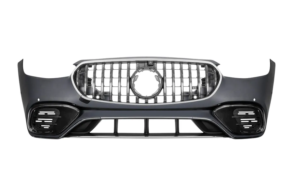 Bara frontală A Design tip S63 potrivită pentru Mercedes S-Class W223 după 2020 cu elemente cromate Promoție