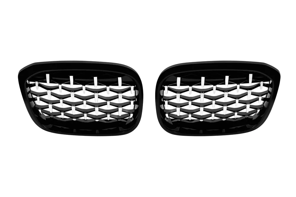 Rădăcini cromate/negre cu diamant potrivite pentru BMW X3 G01, X4 G02 2019-2021 Cel mai bun preț