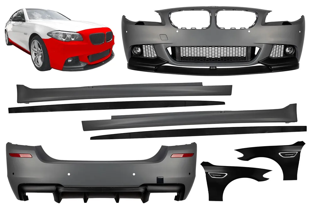 Retur gratuit Pachet M Performance Design Design cu aripi tip M5 cu semnalizatoare potrivit pentru BMW Seria 5 F10 2010-2013