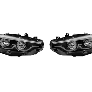 Transport gratuit Set de faruri LED tip X-laser potrivit pentru BMW Seria 4 F32, F33, F36 2017-2019 pentru modelul cu faruri LED de fabricație
