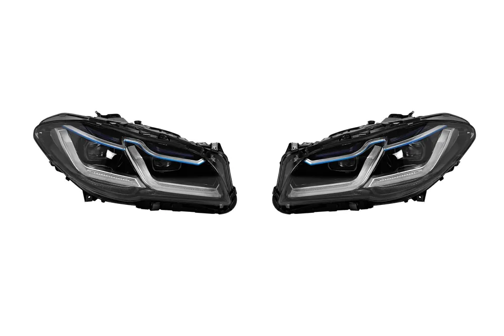 Preferatul clienților Set de faruri LED potrivit pentru BMW Seria 5 F10, F11 2014-2017 pentru modelele cu faruri xenon din fabrică, stânga și dreapta