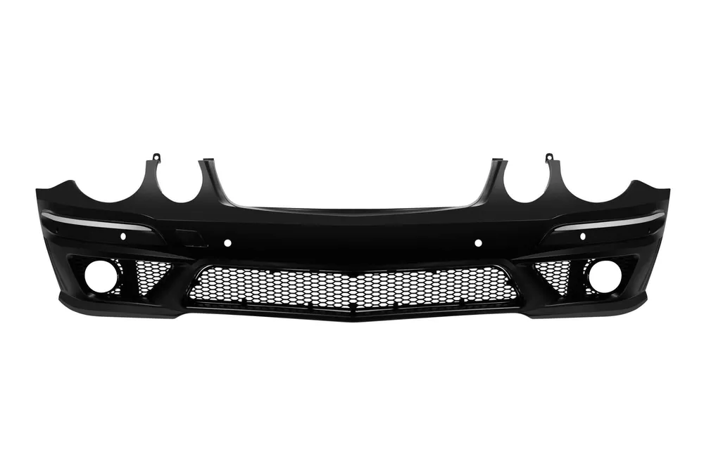 Bumper frontal design A potrivit pentru Mercedes E-Class W211 2007-2009 cu PDC, sedan, break Preț mic