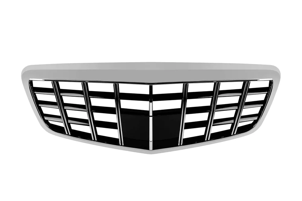 Grilă crom/neagră tip Brabus potrivită pentru Mercedes S-Class W221 2009-2012 Chilipir