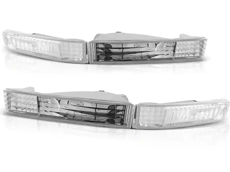 Set de semnale de tuning potrivit pentru farul pentru Honda Prelude 1992-1997 cu bază cromată stânga + dreapta Mai ieftin