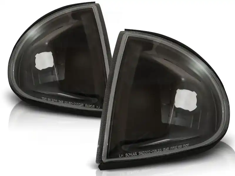 Noutate Set de semnalizatoare de tuning potrivit pentru faruri pentru Honda CRX Del Sol 1992-1997 cu bază neagră stânga + dreapta