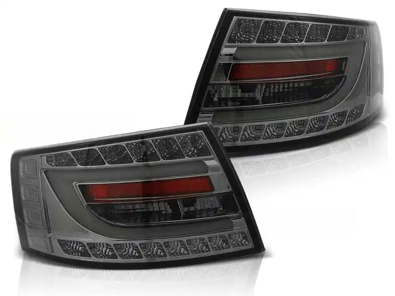 Set de stopuri LED de tuning potrivit pentru Audi A6 C6 sedan 04.2004-2008 fumurii pentru conector cu 6 pini, stânga și dreapta Ofertă exclusivă